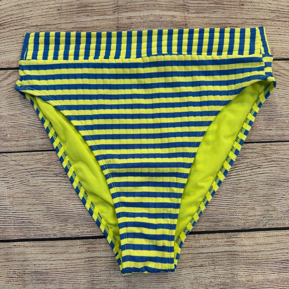 Xhillaration Neon Striped Bikini - Medium - Picture 6 of 9